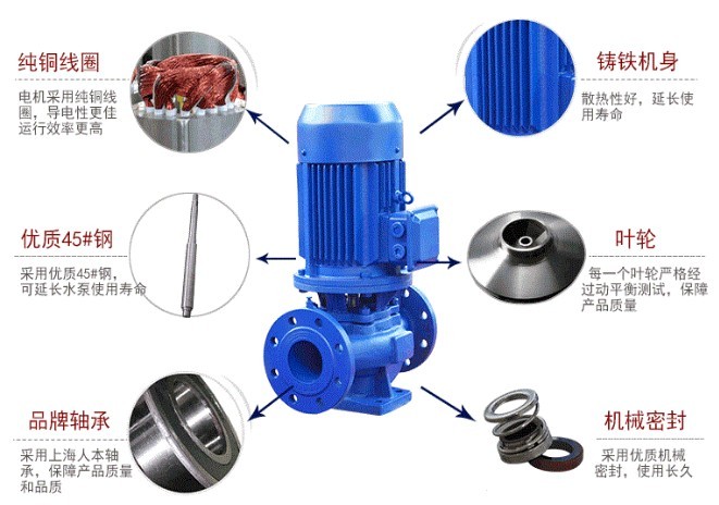 立式不銹鋼管道泵 立式不銹鋼管道泵